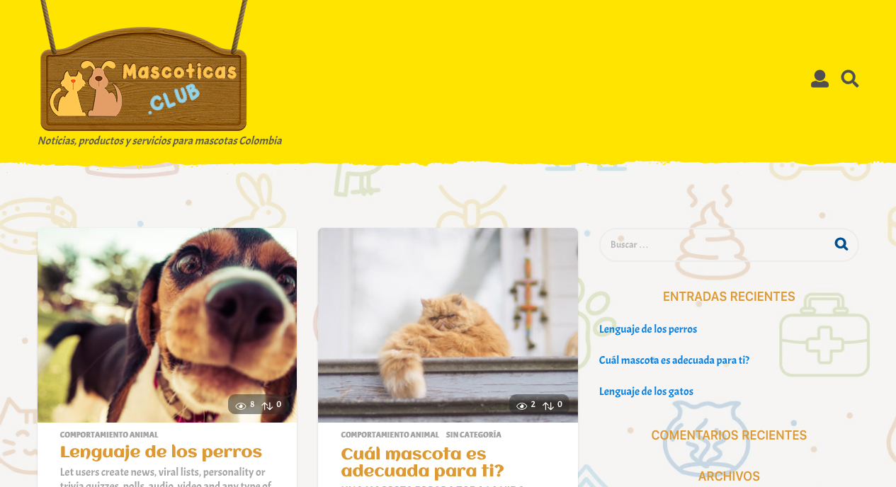 Club Mascoticas – Noticias productos y servicios para mascotas Colombia
